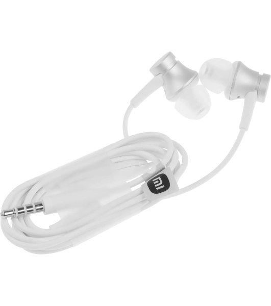 Проводные наушники Xiaomi Mi In-Ear Headphones Basic серебристый, внутриканальные, Jack 3.5 мм