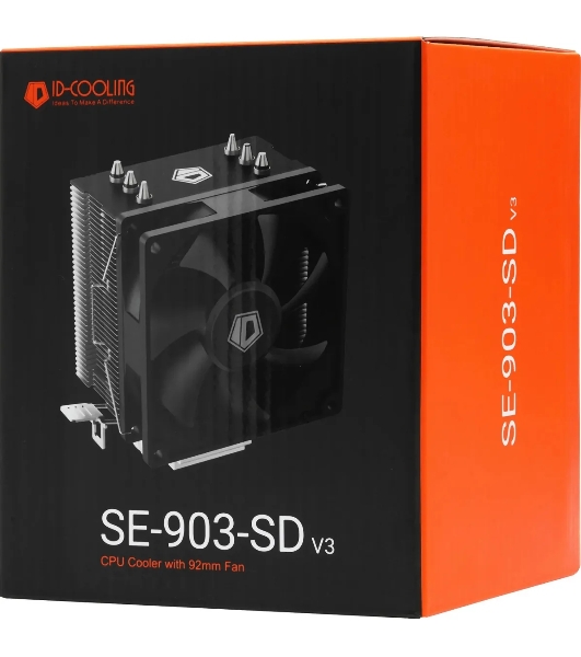 Кулер CPU ID-Cooling SE-903-SD V3 черный 92мм алюминий+медь 2000rpm 23.1db 3-pin 130W 123мм