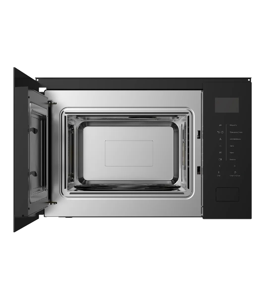 Встраиваемая микроволновая печь Kuppersberg HMW 652 B, ВхШхГ 389х595х379, объем 25 л, мощность 900 Вт, 5 уровней мощности, гриль, 8 автоматических программ, размораживание, сенсорное управление, черный