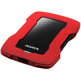 Внешний HDD 2.5' ADATA HD330, 2TB, USB 3.2 Gen 1 Type-A, 5400 rpm, красный