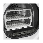 Сушильная машина Kuppersberg DM 592 W белый, 9 кг, сушка - конденсационная, программ - 15, 59.5 x 85 x 61.5 см, фото7