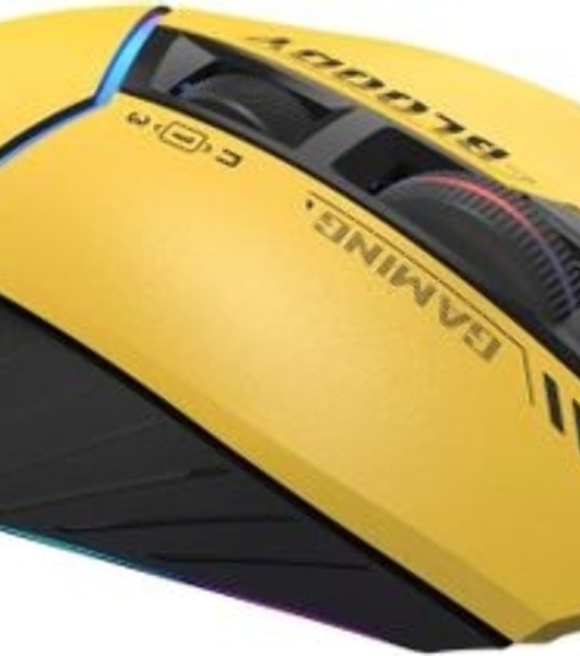 Мышь проводная A4Tech Bloody W95 Max Sports желтый/серый, 12000 dpi, USB, кнопки - 10