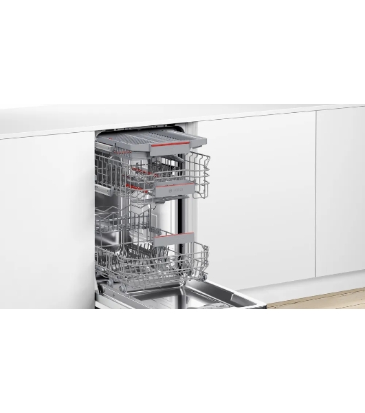 Встраиваемая посудомоечная машина Bosch SPV4HMX65Q, серебристый, 45 см, 10 компл., 45 дБ, класс A+