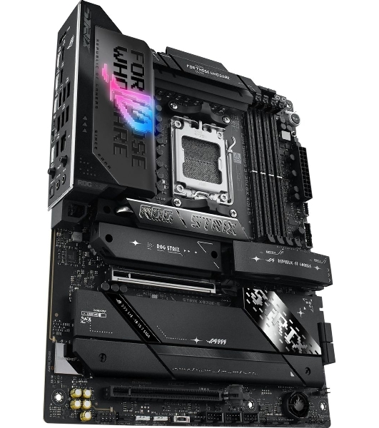 Материнская плата ASUS ROG STRIX X870E-E GAMING WIFI, AM5, AMD X870E, 4xDDR5, 4xSATA, 5xM.2, 1xPCI-E 5.0 x16, 1xPCI-E 4.0 x4, 1xHDMI, 1xUSB-C 3.2 Gen 2, 1xUSB-C 3.2 Gen 2x2, 2xUSB-C 4.0, 1x 5Gb LAN, 9xUSB-A 3.2 Gen 2, 2x3.5 мм, TOSLINK, 1xWi-Fi 7, ATX