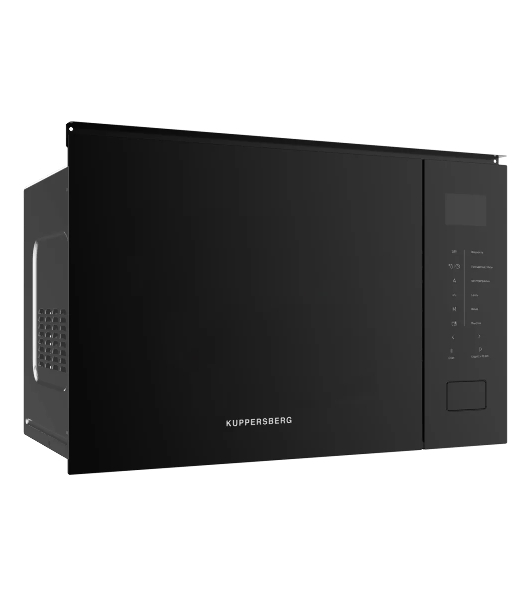 Встраиваемая микроволновая печь Kuppersberg HMW 652 B, ВхШхГ 389х595х379, объем 25 л, мощность 900 Вт, 5 уровней мощности, гриль, 8 автоматических программ, размораживание, сенсорное управление, черный
