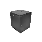 Шкаф телекоммуникационный настенный разборный ЦМО ЭКОНОМ 12U (600 x 350) дверь металл, черный (ШРН-Э-12.350.1-9005), фото2