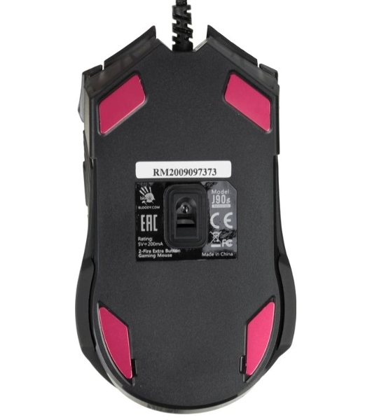 Мышь проводная A4Tech Bloody J90s черный, 8000 dpi, USB, кнопки - 12