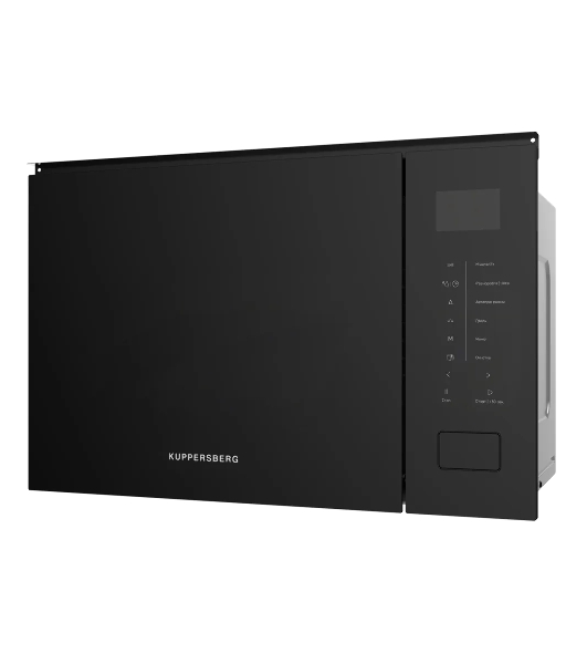 Встраиваемая микроволновая печь Kuppersberg HMW 652 B, ВхШхГ 389х595х379, объем 25 л, мощность 900 Вт, 5 уровней мощности, гриль, 8 автоматических программ, размораживание, сенсорное управление, черный