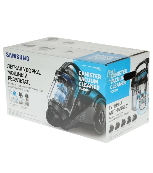 Пылесос Samsung VC15K4116VR/EV красный/черный, 390/1500 Вт, уборка сухая, пылесборник контейнер 1.3 л