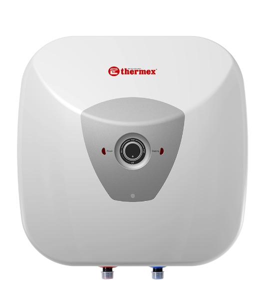 Водонагреватель электрический Thermex Pro H 30-O белый, накопительный, 30 л, 1,5 кВт, настенный, горизонтальный, бак с покрытием из биостеклофарфора, для установки над раковиной