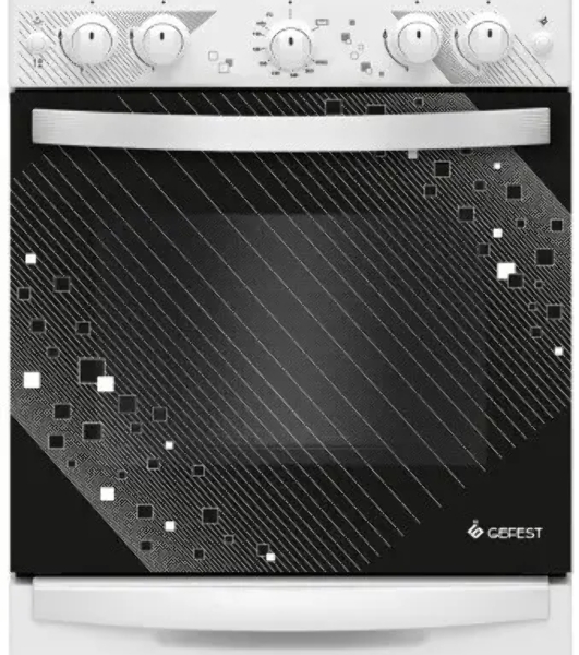 Плита газовая Gefest ПГ 5100-02 0309 белый, конфорок 4 шт, духовка 52 л, 50 см x 85 см x 58.5 см