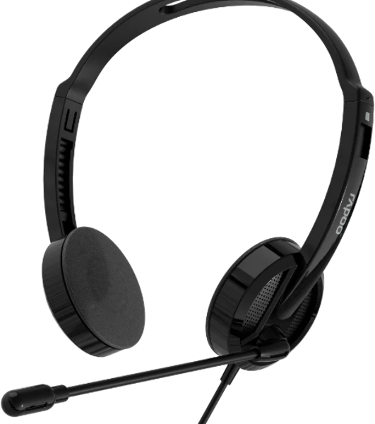 Гарнитура Rapoo H102 чёрный, проводная, 3.5 мм