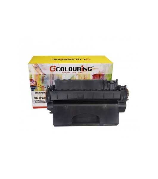 Картридж лазерный Colouring CG-CF280X черный (6900 стр.) для принтеров HP LaserJet Pro 400/M401/425