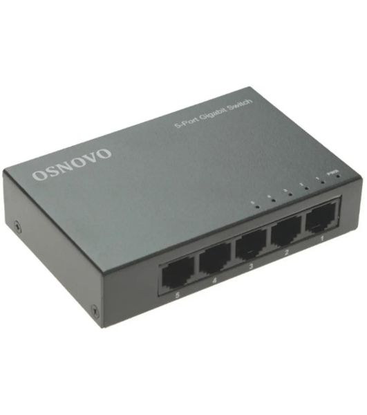 Коммутатор Osnovo SW-5G 5x1 Гбит/с неуправляемый