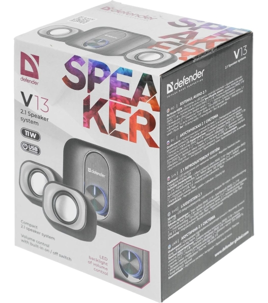 Акустическая система Defender V13 черный 0.59 кг