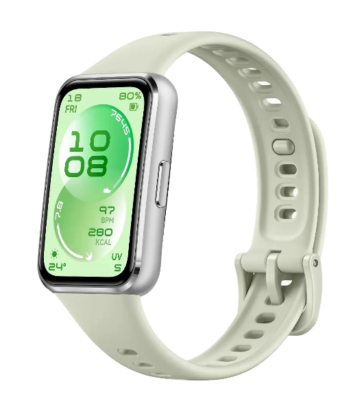 Фитнес-браслет HUAWEI Band 11 BNE-AL00, 1.62' AMOLED, Bluetooth, IP68, зеленый / серебристый