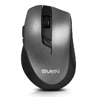 Мышь беспроводная SVEN RX-425W серый, 1600 dpi, радиоканал, USB, кнопки - 6