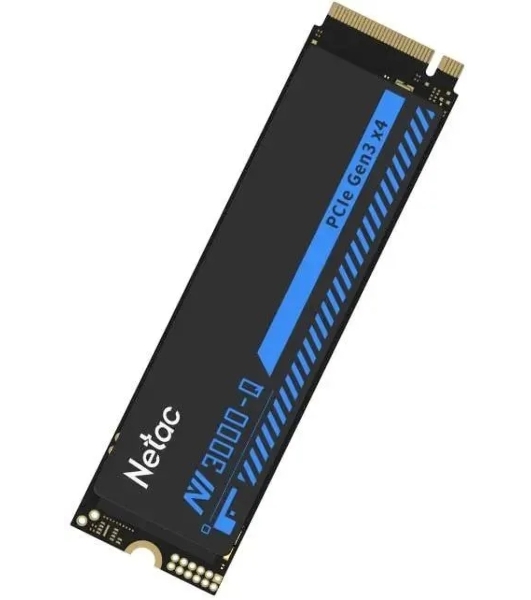 Накопитель SSD Netac NV3000 512Gb M.2 2280, PCI-E 3.0 x4, 3D NAND, 3000/1200MBs, NVMe, heatsink