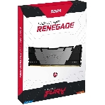 Оперативная память Kingston Fury Renegade, DDR4, 16GB (2x8GB), 4800MHz, CL19, DIMM, с радиатором, черный, фото3
