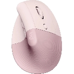 Мышь беспроводная Logitech Lift розовый, 4000 dpi, радиоканал, Bluetooth, USB, кнопки - 6, фото 1