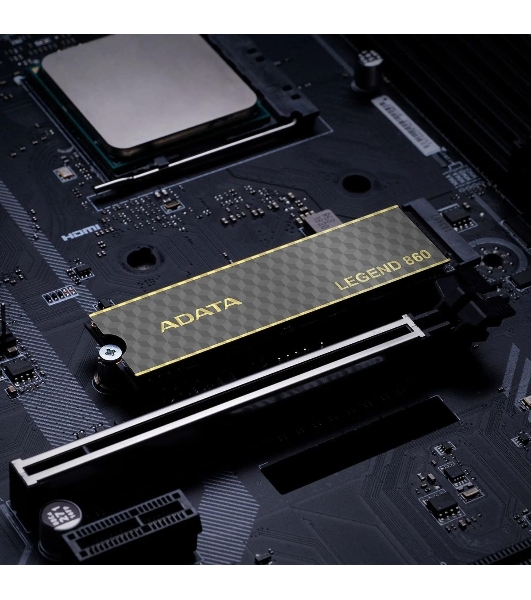 Накопитель SSD ADATA LEGEND 860, 2Tb, PCIe 4.0 x4, M.2 2280, NVMe, R/W 6000/5000, с радиатором