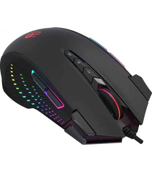 Мышь проводная A4Tech Bloody J90s черный, 8000 dpi, USB, кнопки - 12