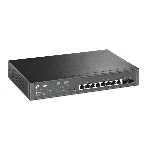 Коммутатор TP-Link JetStream 10-Port Gigabit Smart Switch with 8-Port PoE+, 8× Gigabit PoE+ Ports, 2× Gigabit SFP Slots, 802.3at/af, 150 W PoE Power, 1U 13-inch Rack-mountable Steel CaseIntegration with Omada SDN Controller, 802.1Q VLAN, STP/RSTP/MSTP, IGMP Snoopi, фото2