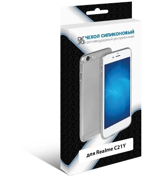 Чехол (клип-кейс) DF для Realme C21y rmCase-08 прозрачный