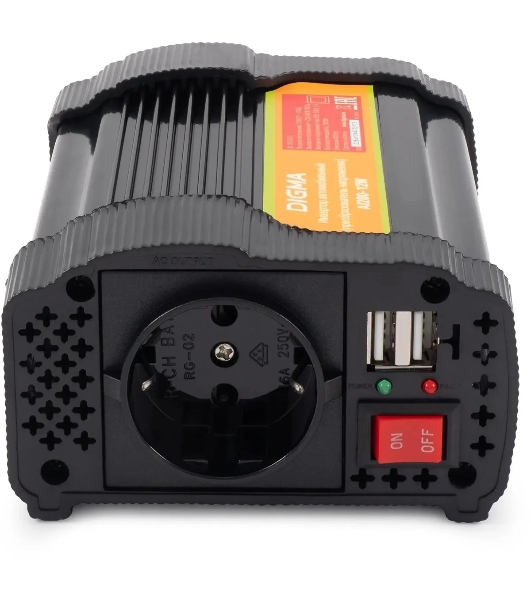 Автоинвертор Digma AI200-12W 200Вт