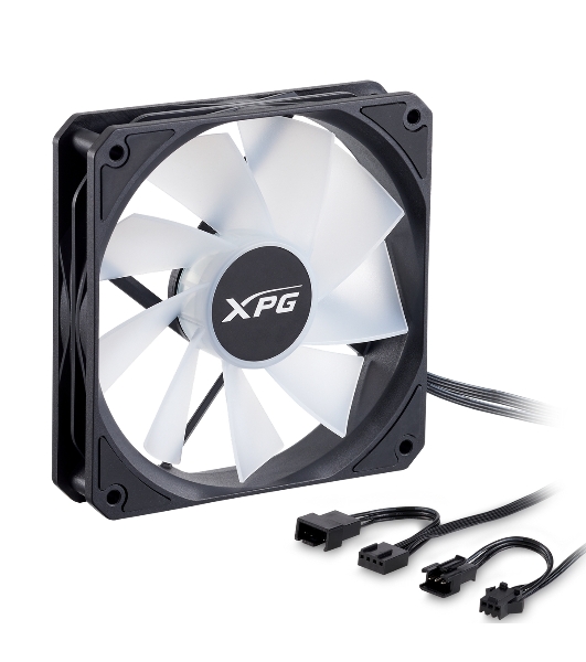 Вентилятор для корпуса ADATA XPG VENTO R 120 ARGb PWM черный, 120 мм, 1600 об/мин, 32 дБ, 4 pin