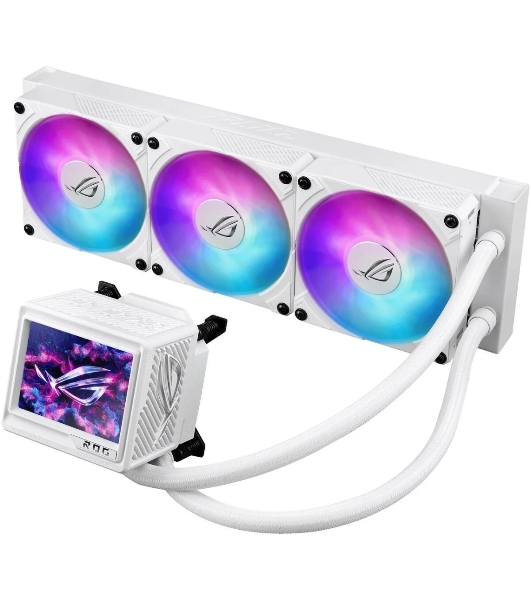 Система жидкостного охлаждения ASUS ROG RYUJIN III 360 ARGb EXTREME WHT 90RC0132-M0EAY0 белый 120мм алюминий+медь 2800rpm 36db 4-pin 305W