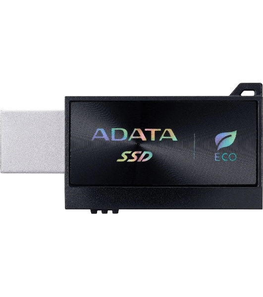 Внешний SSD ADATA SC730, 1TB, USB 3.2 Gen 2 Type-A/Type-C, R/W 600/600, черный