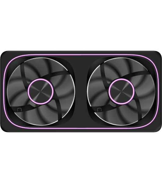 Вентилятор для корпуса Formula Air Fusion 2 ARGB 120х120x28 черный 4-pin 33.46дБ (упак.:2шт) (AIR FUSION 2 BK) Ret
