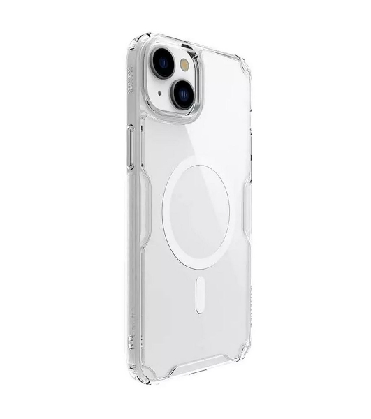 Чехол Nature TPU Pro Magnetic Case, белый, (AP IP15 Plus)