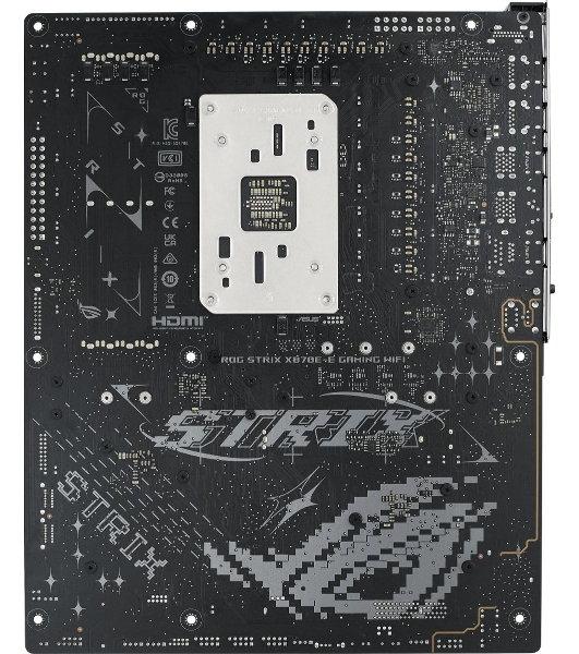 Материнская плата ASUS ROG STRIX X870E-E GAMING WIFI, AM5, AMD X870E, 4xDDR5, 4xSATA, 5xM.2, 1xPCI-E 5.0 x16, 1xPCI-E 4.0 x4, 1xHDMI, 1xUSB-C 3.2 Gen 2, 1xUSB-C 3.2 Gen 2x2, 2xUSB-C 4.0, 1x 5Gb LAN, 9xUSB-A 3.2 Gen 2, 2x3.5 мм, TOSLINK, 1xWi-Fi 7, ATX
