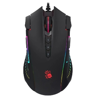 Мышь проводная A4Tech Bloody J90s черный, 8000 dpi, USB, кнопки - 12