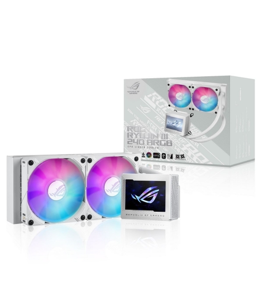 Жидкостная система охлаждения ASUS ROG RYUJIN III 240 ARGB белый 120 мм, алюминий, 2000 об/мин, 29.7 дБ, 4 pin