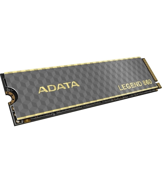 Накопитель SSD ADATA LEGEND 860, 2Tb, PCIe 4.0 x4, M.2 2280, NVMe, R/W 6000/5000, с радиатором