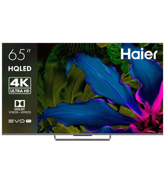 Телевизор Haier 65' DH1VWQD06RU серый QLED 4K UHD 144Hz Smart TV Android 3GB/32GB