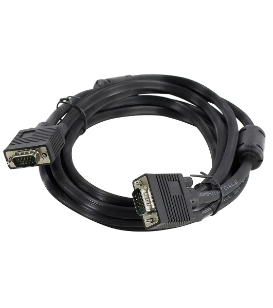 Кабель VGA сигнальный 15M, 15M, ферр.кольца, 3м.5bites