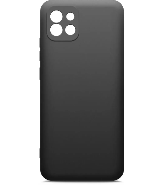 Чехол (клип-кейс) BORASCO Microfiber Case, для Samsung Galaxy A03, черный