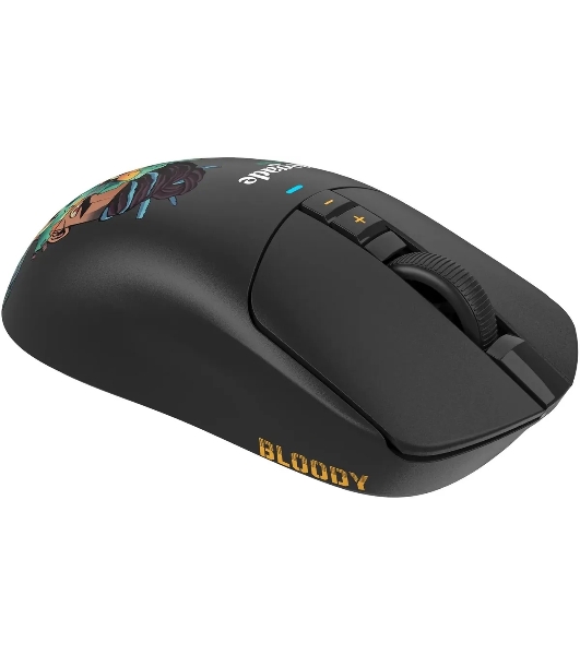 Мышь беспроводная/проводная A4Tech Bloody R72 Ultra Duo черный/рисунок, 20000 dpi, радиоканал, USB, кнопки - 7