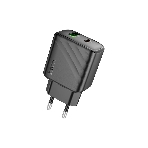Сетевое зарядное устройство Hoco 30Вт, 3А, QC3.0/PD, 1хUSB, 1хType-C, CS23A, черный, коробка, фото3