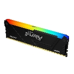 Оперативная память Kingston Fury Beast, DDR4, 16GB (1x16GB), 3600MHz, CL18, DIMM, с радиатором, RGB, черный, фото3