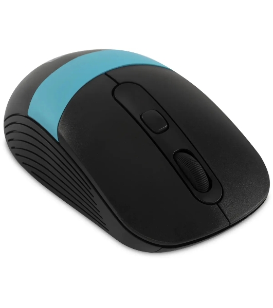 Мышь беспроводная Oklick 310MW черный/синий, 3200 dpi, радиоканал, USB, кнопки - 4