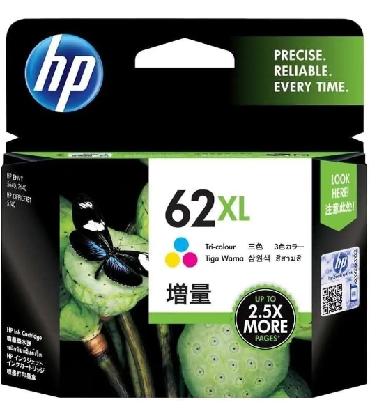 Картридж струйный HP 62XL C2P07AE многоцветный (415стр.) для HP OJ 200