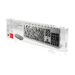 Комплект клавиатура+мышь Smartbuy 233375AG беспроводной, USB, 1600 DPI, серебристый, фото2