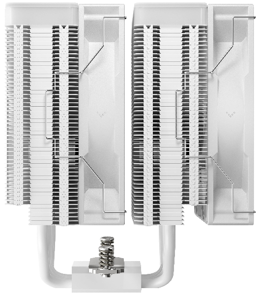 Кулер для процессора DEEPCOOL AG620 WH ARGb V2 LGA20XX/1700/1200/115X/AM5/AM4 (9шт/кор, TDP 260W, PWM, ARGb DUAL Fan 120мм, 6 тепл. трубок, белый) RET