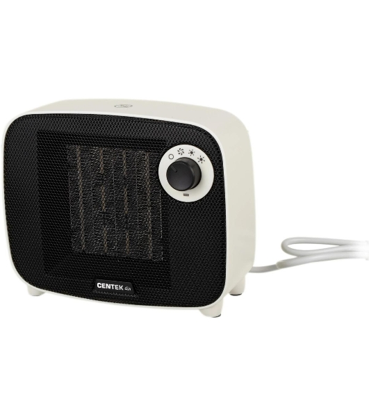 Тепловентилятор Centek CT-6023 белый/черный, 750/1500 Вт, 15 м2