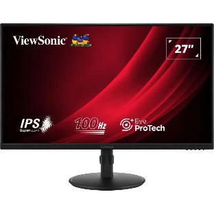 Монитор 27' ViewSonic VA2708-HDJ IPS 1920x1080, 100 Гц, 5 мс, 16:9, 250 кд/м2, 1xHDMI, 1xDP, 1x3.5 мм, черный
